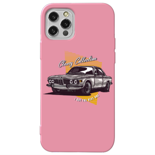 Apple iPhone 13 Pro Classy Collection Pink Colored Silicone TPU Θήκη