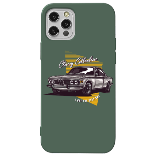 Apple iPhone 13 Pro Classy Collection Dark Green Colored Silicone TPU Θήκη