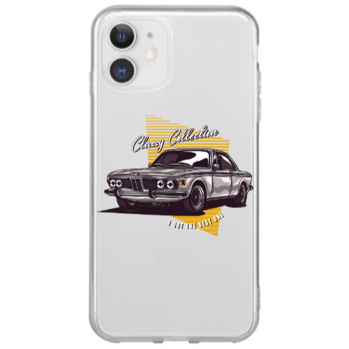 Apple iPhone 12 Mini Classy Collection Transparent Silicone TPU Θήκη