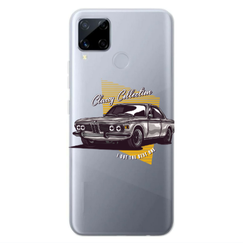 Realme C25S Classy Collection Transparent Silicone TPU Θήκη