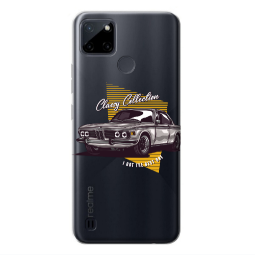 Realme C25Y Classy Collection Transparent Silicone TPU Θήκη