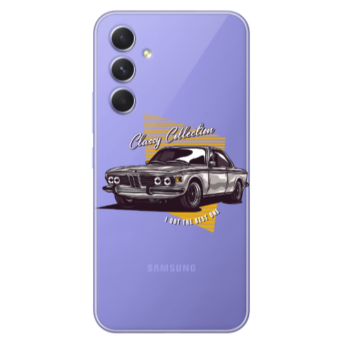 Samsung A54 Classy Collection Transparent Silicone TPU Θήκη