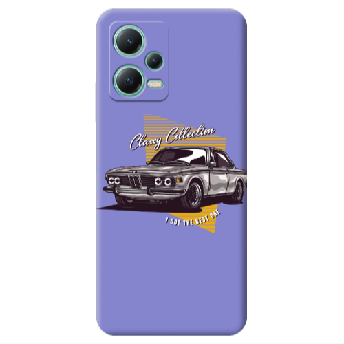 Xiaomi Redmi Note 12 Pro 5G Classy Collection Purple Colored Silicone TPU Θήκη