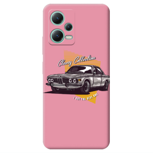 Xiaomi Redmi Note 12 Pro 5G Classy Collection Pink Colored Silicone TPU Θήκη