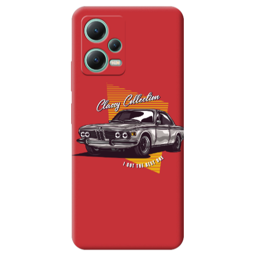Xiaomi Redmi Note 12 Pro 5G Classy Collection Red Colored Silicone TPU Θήκη
