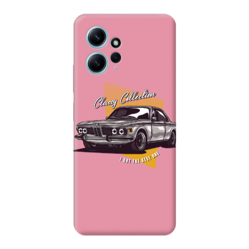 Xiaomi Redmi Note 12 4G Classy Collection Pink Colored Silicone TPU Θήκη