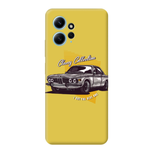Xiaomi Redmi Note 12 4G Classy Collection Yellow Colored Silicone TPU Θήκη