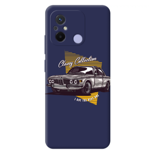 Xiaomi Redmi 12C Classy Collection Dark blue Colored Silicone TPU Θήκη