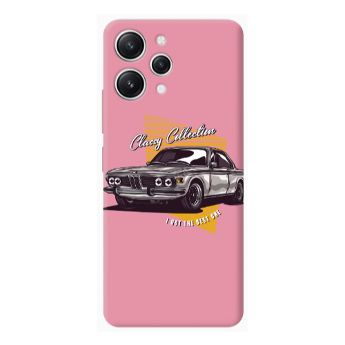 Xiaomi Redmi 12 Classy Collection Pink Colored Silicone TPU Θήκη