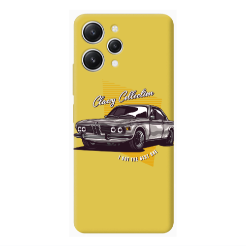 Xiaomi Redmi 12 Classy Collection Yellow Colored Silicone TPU Θήκη