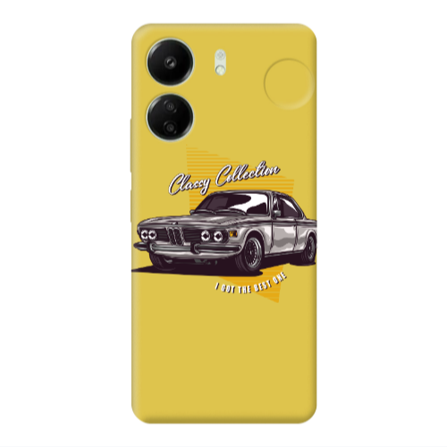 Xiaomi Redmi 13C Classy Collection Yellow Colored Silicone TPU Θήκη