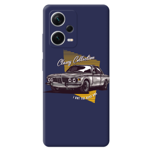 Xiaomi Poco X5 Classy Collection Dark blue Colored Silicone TPU Θήκη