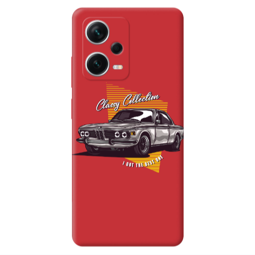 Xiaomi Poco X5 Classy Collection Red Colored Silicone TPU Θήκη