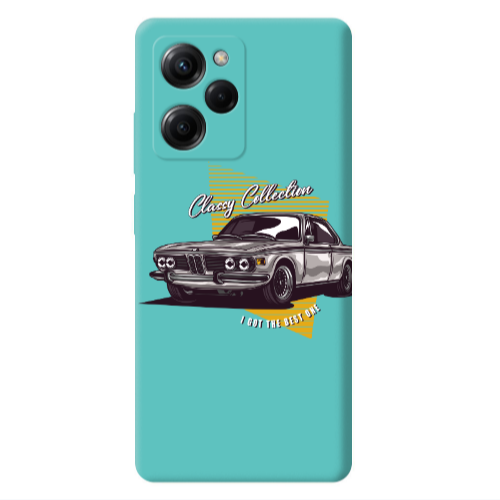 Xiaomi Poco X5 Pro Classy Collection Turquoise Colored Silicone TPU Θήκη