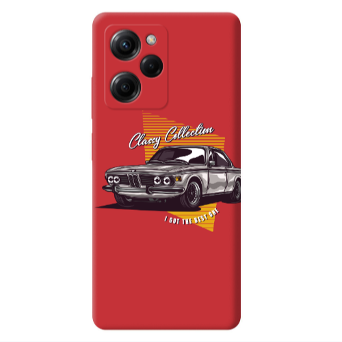 Xiaomi Poco X5 Pro Classy Collection Red Colored Silicone TPU Θήκη