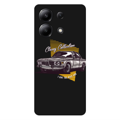 Xiaomi Redmi Note 13 4G Classy Collection Black Colored Silicone TPU Θήκη