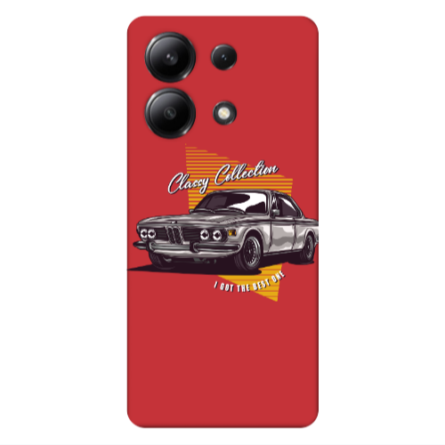 Xiaomi Redmi Note 13 4G Classy Collection Red Colored Silicone TPU Θήκη