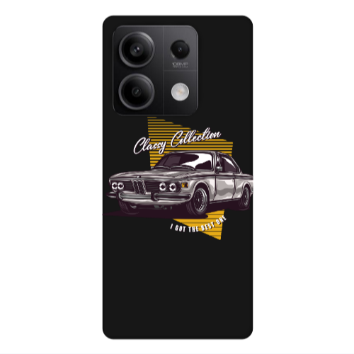 Xiaomi Redmi Note 13Pro 5G Classy Collection Black Colored Silicone TPU Θήκη
