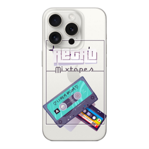 Apple Iphone 16 Pro Max Mixtapes Transparent Silicone TPU Θήκη