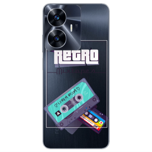 Realme Note 50 Mixtapes Transparent Silicone TPU Θήκη