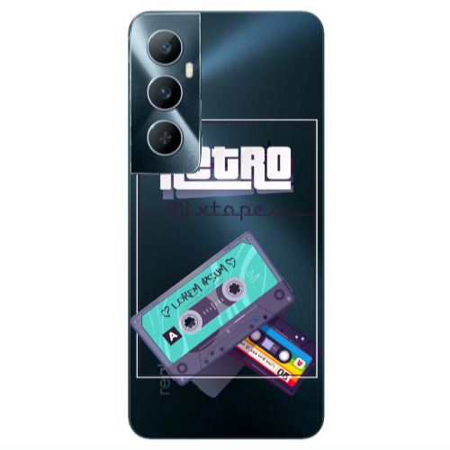 Realme C65 Mixtapes Transparent Silicone TPU Θήκη