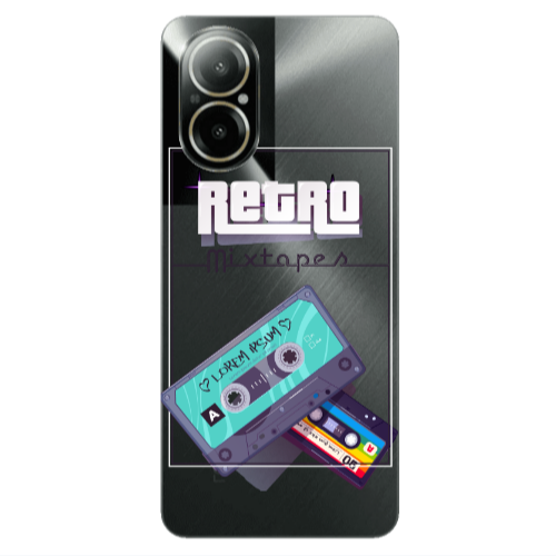 Realme C67 Mixtapes Transparent Silicone TPU Θήκη