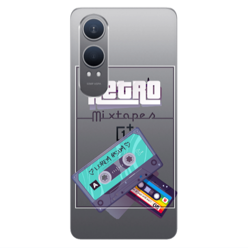 Oneplus Nord Ce 4 lite Mixtapes Transparent Silicone TPU Θήκη