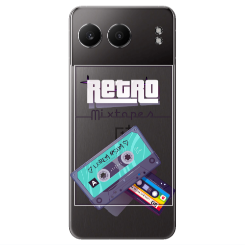 Oneplus Nord 4 Mixtapes Transparent Silicone TPU Θήκη