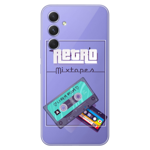 Samsung A56 Mixtapes Transparent Silicone TPU Θήκη
