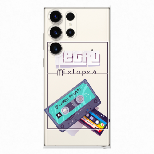Samsung S25 Ultra Mixtapes Transparent Silicone TPU Θήκη