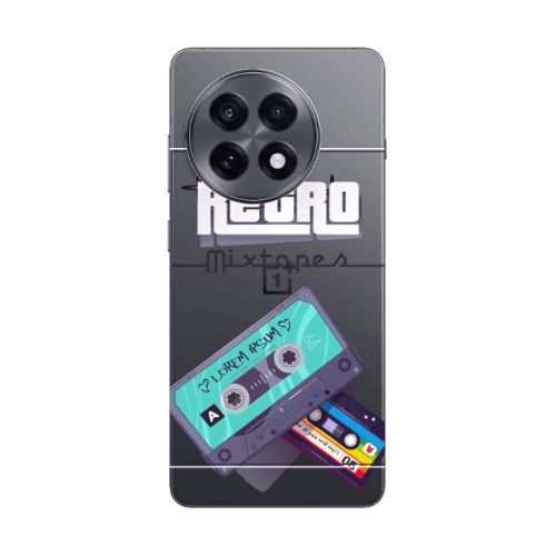 Oneplus 13 5G Mixtapes Transparent Silicone TPU Θήκη