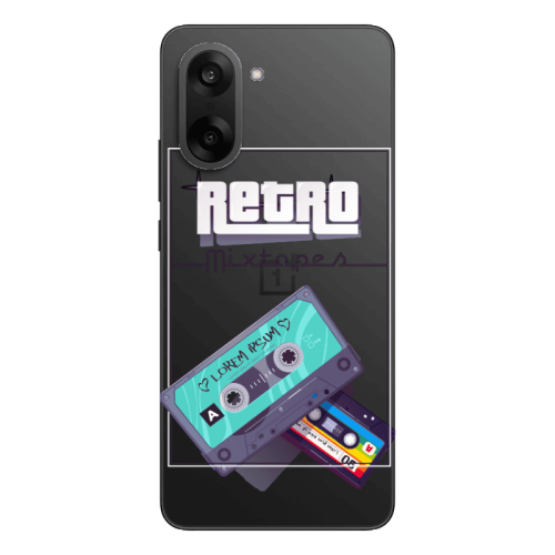 Oneplus Nord CE 5 Mixtapes Transparent Silicone TPU Θήκη