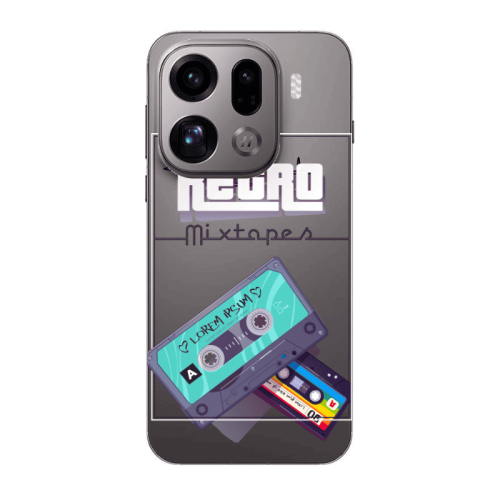 Oppo Find X9 Pro Mixtapes Transparent Silicone TPU Θήκη