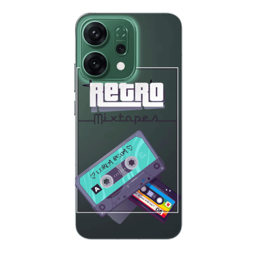 Oppo RENO 14 Mixtapes Transparent Silicone TPU Θήκη