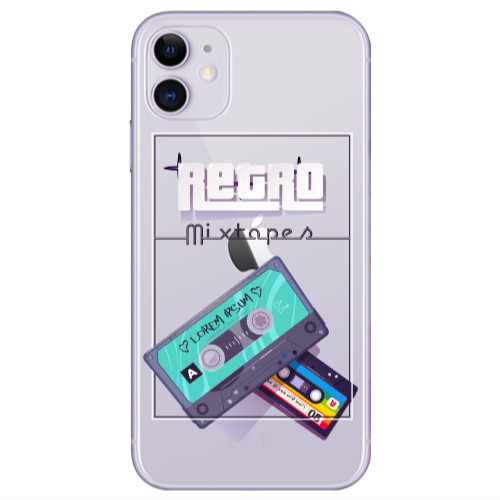Apple iPhone 11  Mixtapes Transparent Silicone TPU Θήκη