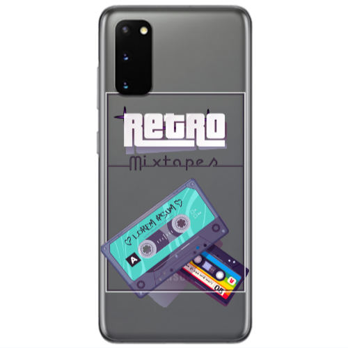 Samsung S20 Mixtapes Transparent Silicone TPU Θήκη