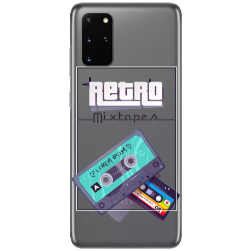 Samsung S20 Plus Mixtapes Transparent Silicone TPU Θήκη