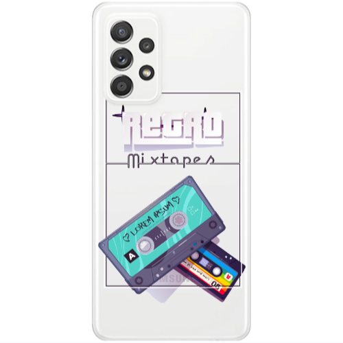 Samsung A53 Mixtapes Transparent Silicone TPU Θήκη