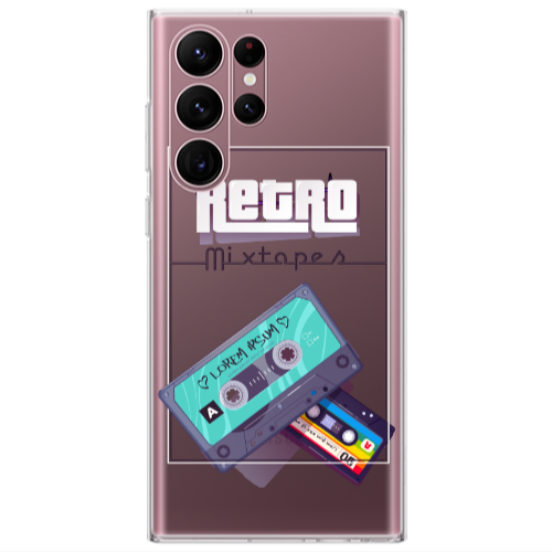 Samsung S22 Ultra Mixtapes Transparent Silicone TPU Θήκη