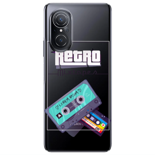 Huawei Nova 9 SE Mixtapes Transparent Silicone TPU Θήκη