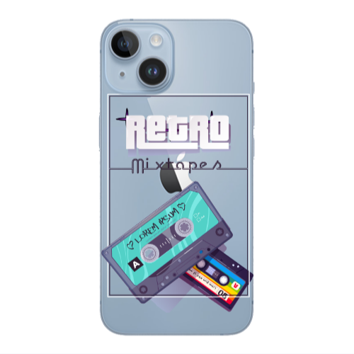 Apple iPhone 14  Mixtapes Transparent Silicone TPU Θήκη