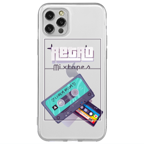 Apple iPhone 12 Pro Mixtapes Transparent Silicone TPU Θήκη