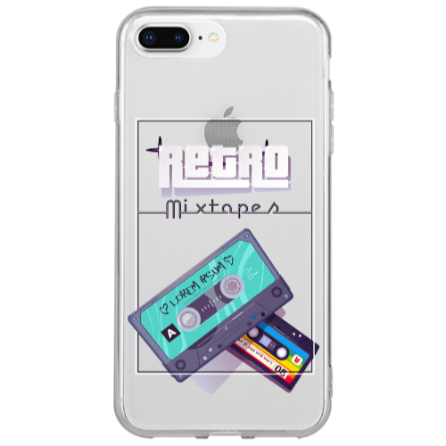 Apple iPhone 7 Plus Mixtapes Transparent Silicone TPU Θήκη