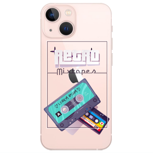 Apple iPhone 13 Mini Mixtapes Transparent Silicone TPU Θήκη