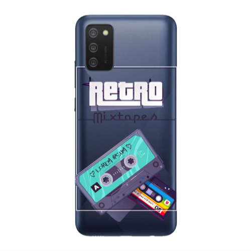 Samsung A03S Mixtapes Transparent Silicone TPU Θήκη