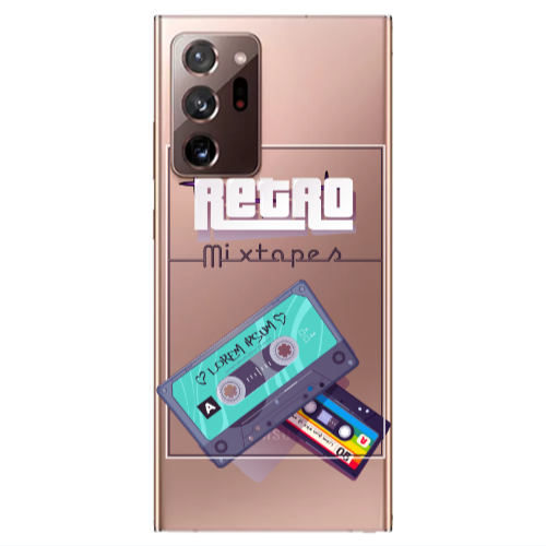 Samsung Note 20 Ultra Mixtapes Transparent Silicone TPU Θήκη