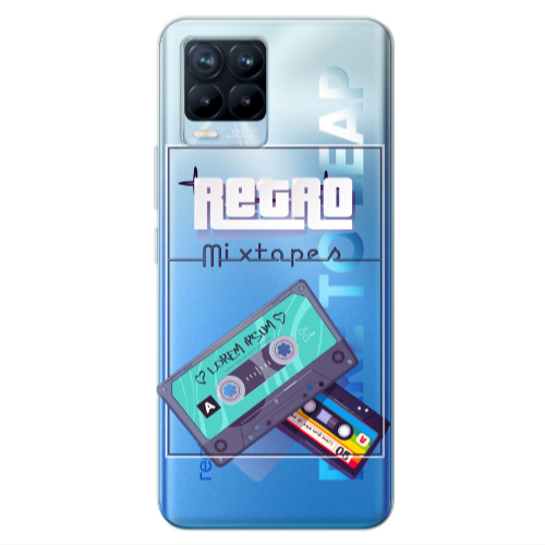 Realme 8 Pro Mixtapes Transparent Silicone TPU Θήκη