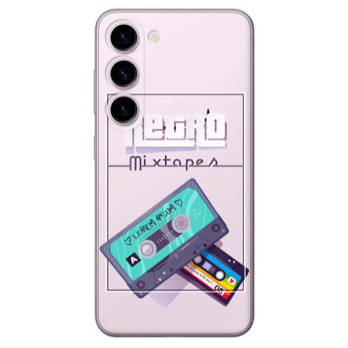 Samsung S23 Plus Mixtapes Transparent Silicone TPU Θήκη