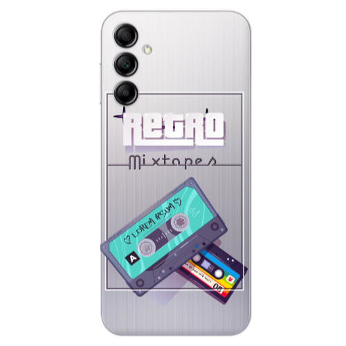 Samsung A14 5G Mixtapes Transparent Silicone TPU Θήκη