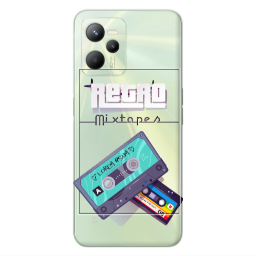 Realme C35 Mixtapes Transparent Silicone TPU Θήκη